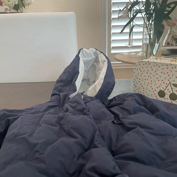 Bonpoint Navy and White Polka Dot Fabric - Picture 4 of 5